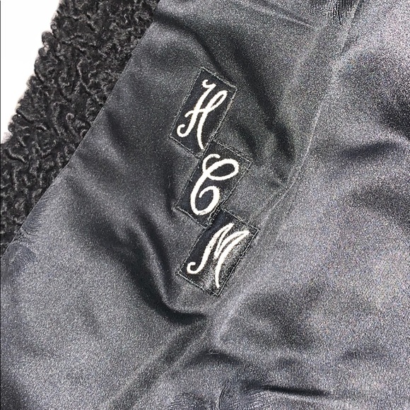 VINTAGE black and fur coat - Picture 4 of 4